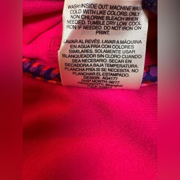 Adidas Vibrant Pink Hoodie with Patterned Trim - Picture 6 of 6